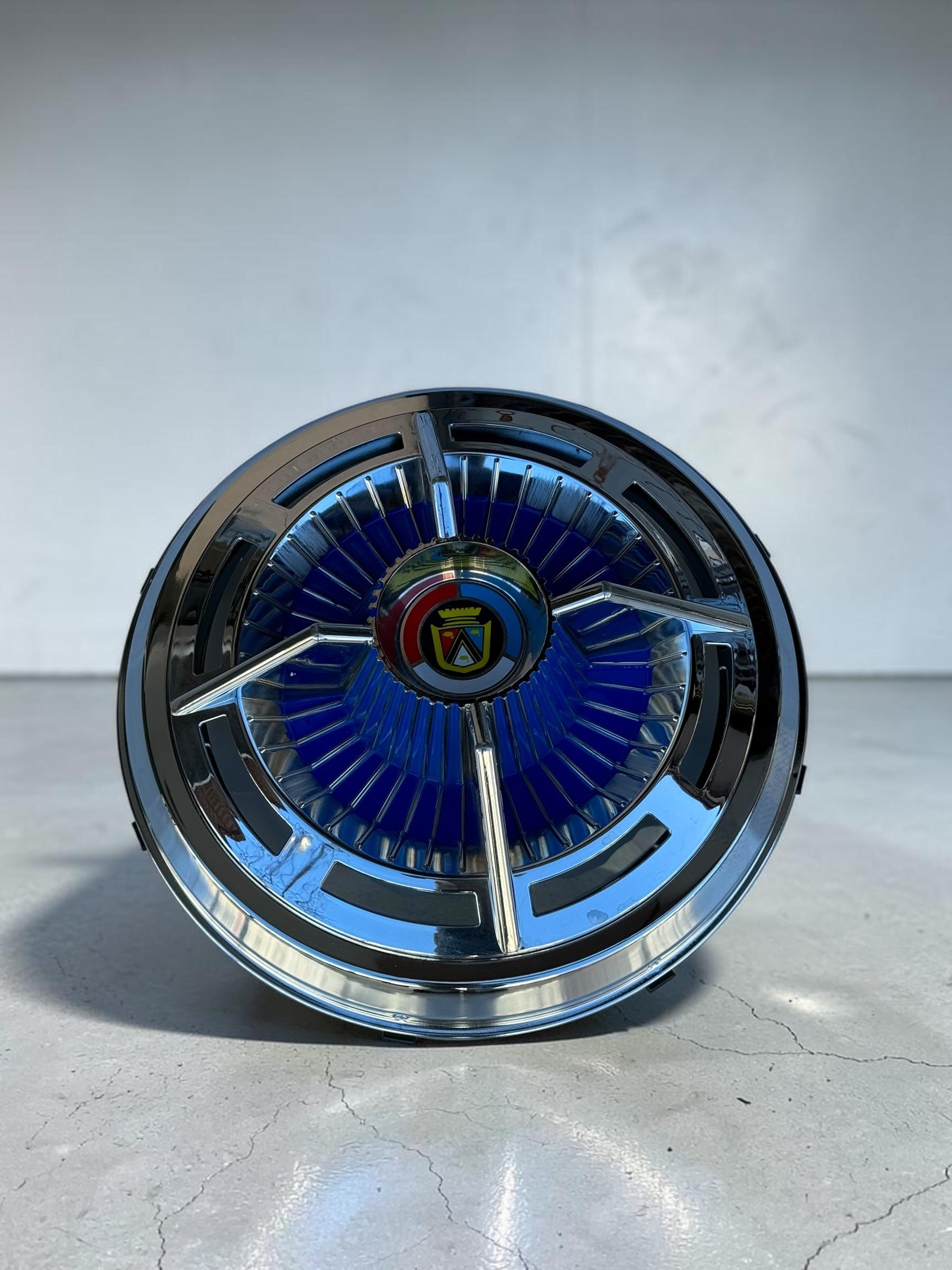 15 INCH DÜZ ÇEMBERLİ MAVİ ÖRÜMCEK JANT KAPAĞI